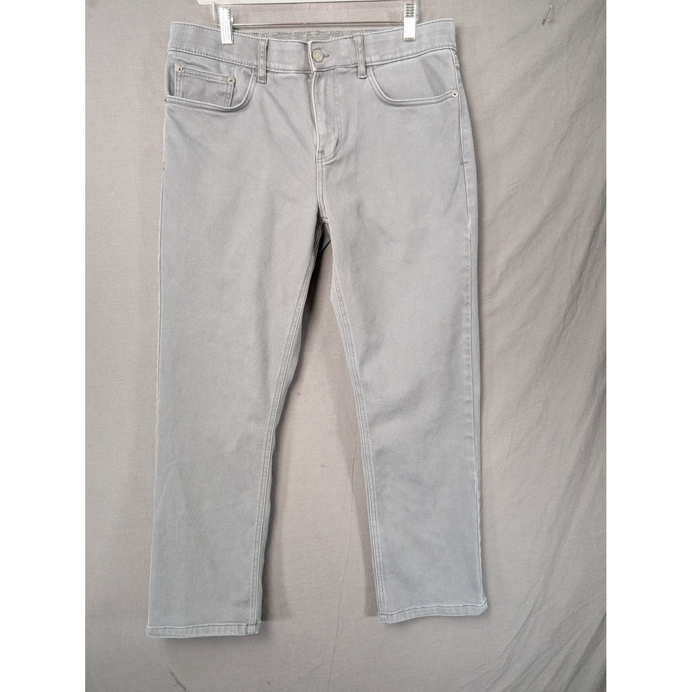 IZOD Mens Regular Fit Gray Straight Leg Jeans 32x29 1482703
